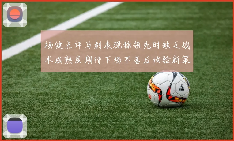 杨健点评马刺表现称领先时缺乏战术成熟度期待下场不落后试验新策略